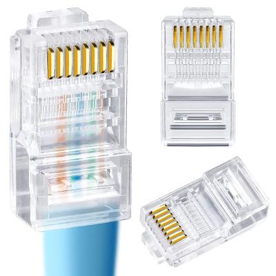 China Suit for CAT5E AND CAT6 CABLE RJ45 Modular Cable Connector CAT5E CAT6 Network Relief Boot Plug Cover 8P8C Ethernet Cable Plug for sale