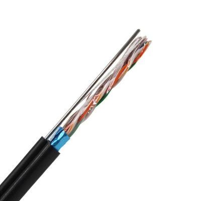 China Computer Networks Cables Brand CAT5e Cable FTP With Messenger Outdoor Network Cable Super Speed ​​PVC 100Mhz 305m for sale