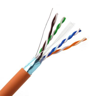 China Indoor Computer Networks FTP Networking Cable 4pairs Copper Wire 305m Rolls Cat 6 FTP Network Cable Cat6 FTP Cable for sale