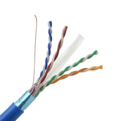 China Indoor Computer Networks Shield 4pair 23awg Bare Copper or CCA PVC or LSZH Jacket Network Cable ftp CAT6 Ethernet Lan Cable for sale