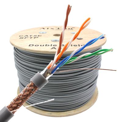 China Computer Networks CE Certificated SFTP Cat5e Network Indoor Lan Cable Standards Ethernet Cable SFTP Twisted CAT5E Cable for sale