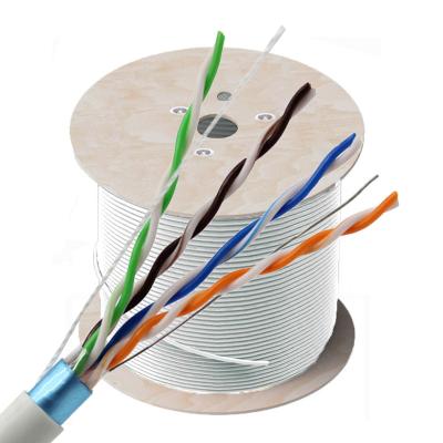 China Computer Networks Test Network Cable 100m FTP CAT5e CAT5 Easy Pass 305 A.W.G Copper Network Lan Cable Manufacturer Access Box Ethernet Cable 24 Cat5e for sale