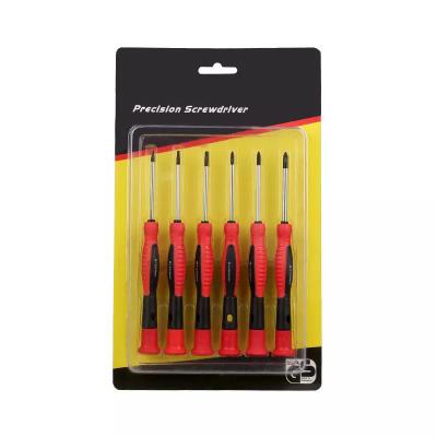 China Plastic 6 Pieces Professional Precision Screwdriver Sets for Mobile Phone Repairing for sale