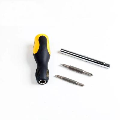 China Laptop screwdriver repair tool 6 in 1 screwdriver set Portable two-head plug and replace screwdriver for sale