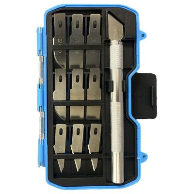 China Quick-Change 10Pc multi-blade  Stainless Steel craft cutting tools engraving knife  Set for sale