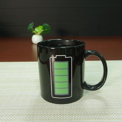 China UCHOME Battery Temperature Heat Sensitive Stored Color Changing Mug for sale