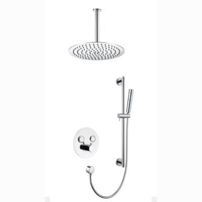 China With sliding bar concealed push button single lever brass rainfal smart shower with cell release shower arm for sale