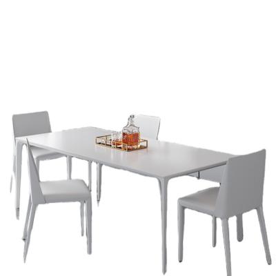 China Adjustable Modern Fashion (Others) Style Restaurant Tables And Chair Living Room Set Simple Dining Table à venda