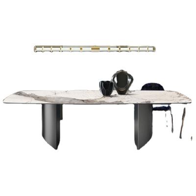 China Hot sale adjustable modern special design single marble dining table (other) tables living room set for sale