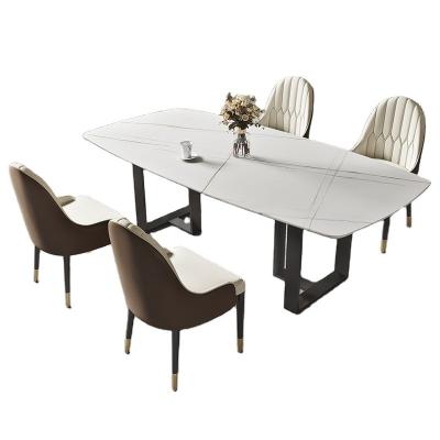 中国 (Other)Restaurant Table Adjustable Luxury Marble Dining Table Chair Set For Home Furniture Dining Table And Chair 販売のため