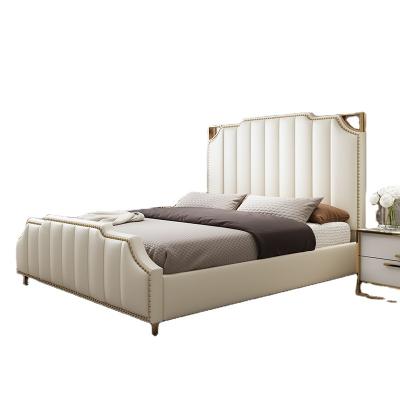 China Modern luxury leather upholstered storage bed with strorage structure more colors and sizes for sale