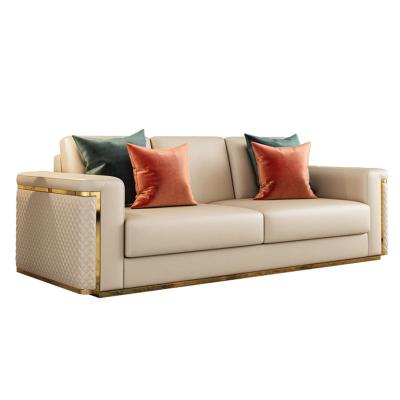 China Modern Luxury Brand Modular Living Room Leather Sofa Set Furniture Living Room Leather Sofas Sectionals for sale