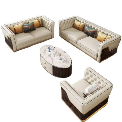 China Modular Luxury Contemporary Classics Elegant Leather Sofa Set Classical Beauty In Elegant Design Comfortable Sofa for sale