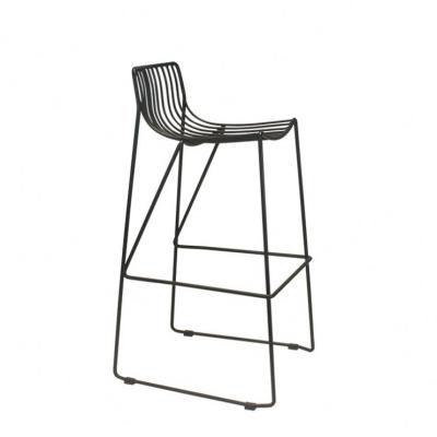 China Home metal wire bar stool kitchen furniture color metal hotel furniture high leg modern custom commercial cheap bar stool Te koop