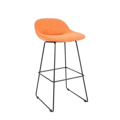 China Modern Wholesale Bar Furniture Folded Fabric High Bar Chair Upholstered Chairs For Barstool Bar Chair for sale