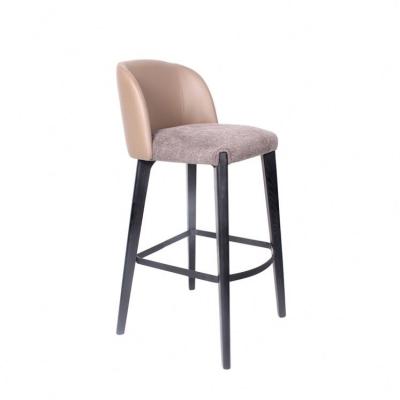 中国 Wholesale Modern Modern Metal Fabric High Bar Chair Restaurant High Steel Bar Stainless Stool Chair For Hotel 販売のため