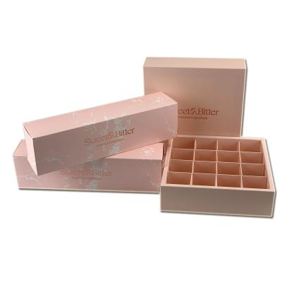 China Recyclable Custom Logo Hot Macaroon Chocolate Stamping Food Packaging Paper Box for sale