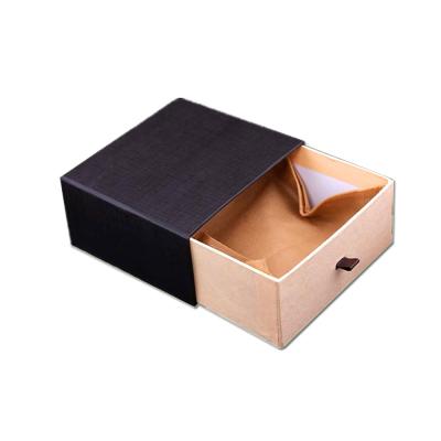 China Recyclable Luxury Custom Printing Cardboard Slipping Drawer Paper Gift Packaging Paper Tube Box For Belt, Watch, Cufflinks, Wallet for sale