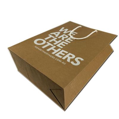 China Custom Printing Luxury High Quality Kraft Paper Recyclable Packaging Mini Paper Bag for sale