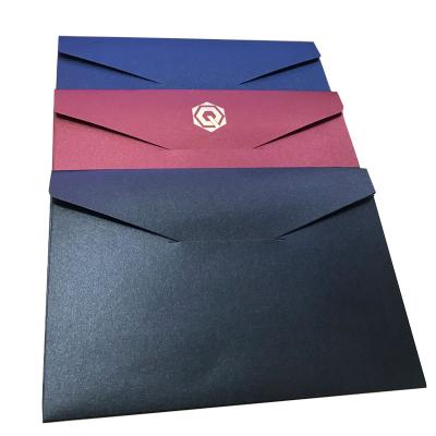 China Recyclable Paper Gold Stamping Luxury Fancy Custom Printed Envelope Thank You Business Card Gift Envelopes Packaging for sale