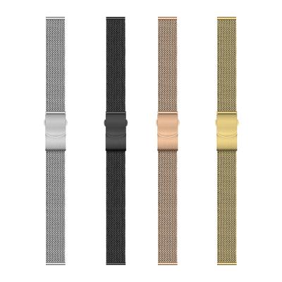 China Fashion Sports Stainless Steel Mesh Milanese Loop Replacement Straps 12mm For Samsung Watch Band Universal 0.6mm Wire Diameter for sale