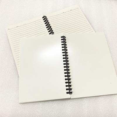 China Wholesale High Quality A5 Size Sublimation Spiral Notebook Blanks Spiral Binding Notebook for sale