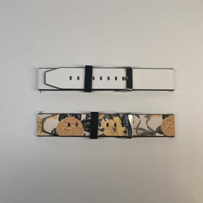 China Unique Design Sublimation Personality Custom Watch Band For Apple Blank Printable Leather Watch Band for sale