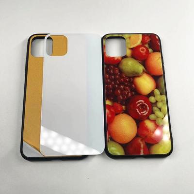 China 2D Anti-drop Flexi TPU+PC Back Sublimation Phone Case For iPhone 13 With Tempered Glass for sale