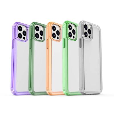 China Wholesale 1.5mm Shock Proof Cell Phone Shockproof Case For iPhone12 Series 6.1 inch Acrylic TPU Back Bumper for sale