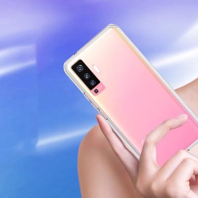 China Hot Selling Shock Proof TPU+PC Shockproof Transparent Mobile Phone Case Back Cover For Galaxy A21S for sale