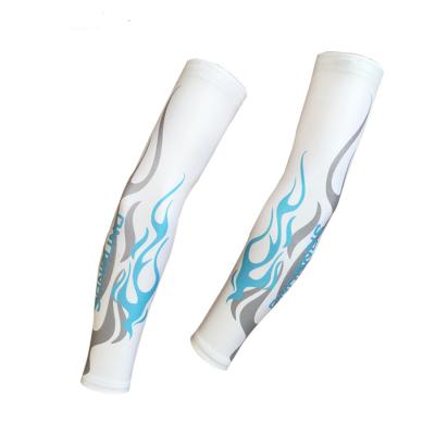 China Breathable Breathable Custom Arm Sleeves Ice Cream Silk Sublimation Arm Sleeve Sun Protection UV Working White for sale