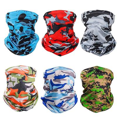 China Custom Crescent Neck Cuff Print Sports Neck Cuff Sublimation Dust Prevention Scarf Magic Crescent Bandana for sale