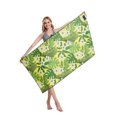 China 100%Recely Microfiber QUICK DRY QUICK DRY Double 3D Digital Printing Beach Towel for sale