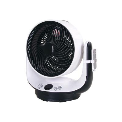 China Small White Portable Electric Temperature Rotation 45W Automatic Electric Circulation Fan for sale