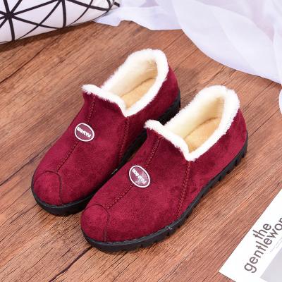 China 8003 Other Lady's Medium Top Cotton Shoes Fashion Knit Cotton Shoes for sale