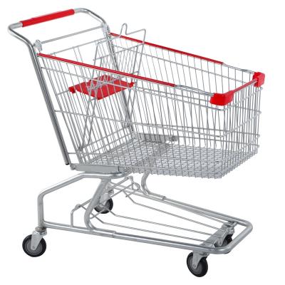 China New Durable Promotional Grocery Carts With Baby Seat for sale