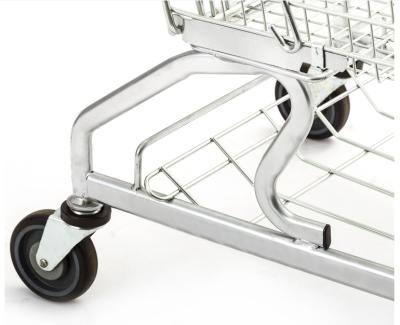 China Unfolding Supermarket Shopping Trolley Carts , Trolley Shopping Trolley For Sale for sale