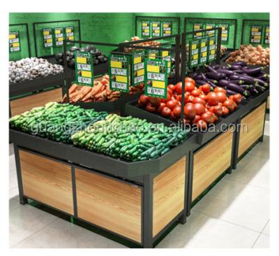 China Low power wooden fruit and vegetable display stand for sale