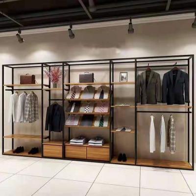 China Morden Modern Design Metal Clothing Display Rack For Clothing Store for sale