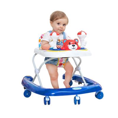 China Hot Selling Baby Walker 4 in 1 Baby Strollers Plastic Trend Walker Mold Swivel Wheels Baby Walker with Music for sale