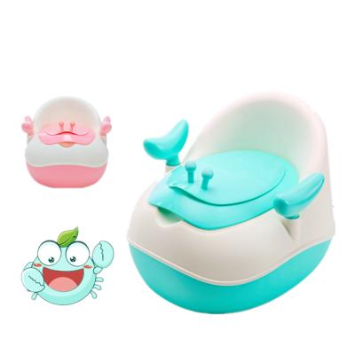 China Wholesale Toliet Trainer Cute Crab Shape Silicone Baby Potty Plastic Baby Potty Training Toilet for sale