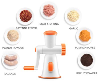 China 2021 High Quality Small Durable Manual Meat Chopper Machine Multi Function Meat Chopper 26.5x13.2x29.5cm for sale