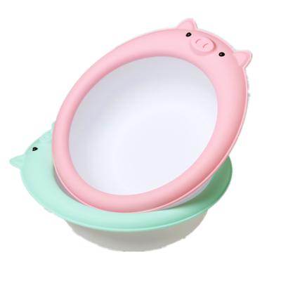 China Viable Wholesale Portable Cute Pig Shaped Wash Basin for sale