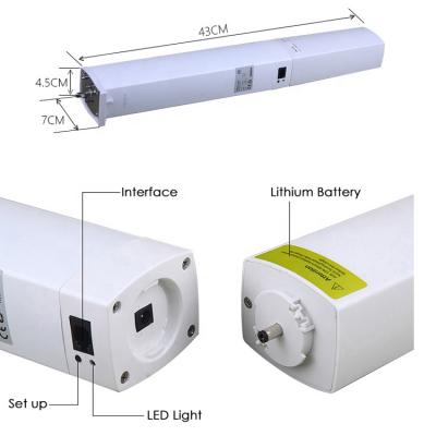 China Easy Home Kit Rechargeable Battery Powered Electric DC Smart Motorized Curtain Motor for Opening and Closing Curtain Motor for sale