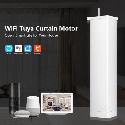 China Easy Wireless Auto Motorized Smart Electric Curtain Motor Unit Alexa Google Voice Control Tuya Life Smart Curtain Track Motor for sale