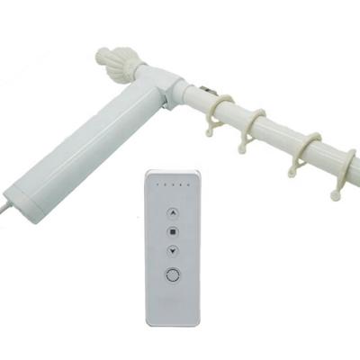 China Eco-friendly Smart Home Smart Curtain Accessories Motorized Curtain Bracket Electric White Pink Aluminum Curtain Rods for sale