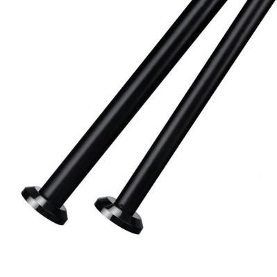 China Wholesa Squares Expandable Price Curtain Rod Accessories Aluminum Alloy Iron Pipe Poles Black Expandable Expandable Tubes/Rods Poles for sale