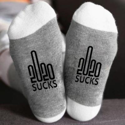 China Breathable short socks letters print cute sock 2020 sucks female casual creative socks for sale