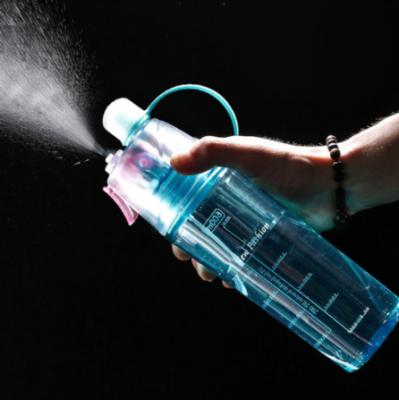 China 400/600ml Sport Sports Portable Spray Sucking Drinking Plastic Water Bottles for sale