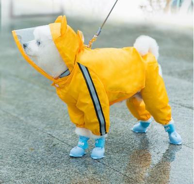 China Summer Puppy Pet Waterproof Clothes XS-7XL Hoody Outdoor Waterproof Jackets Pu Waterproof Clothes Viable For Dogs Cats Clothing Clothes for sale